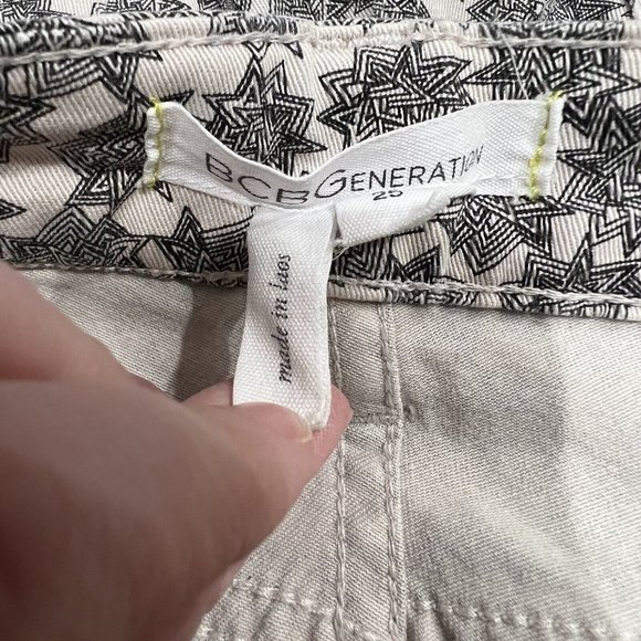 BCBGeneration Women Damen Skinny Pant Star Size 25 Beige and‎ Black - Picture 8 of 8